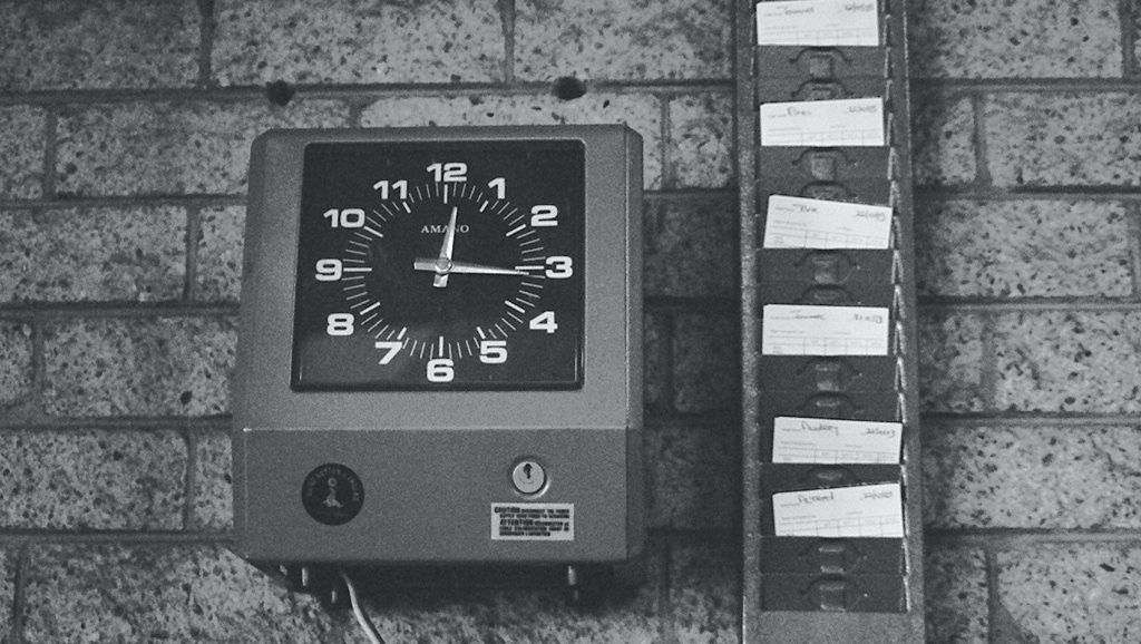 time clock timekeeping machine